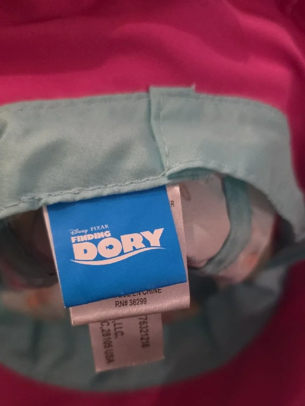 Pixar Disney Toddler Bucket Hat with Finding Dory  Blue & Pink Fish Characters